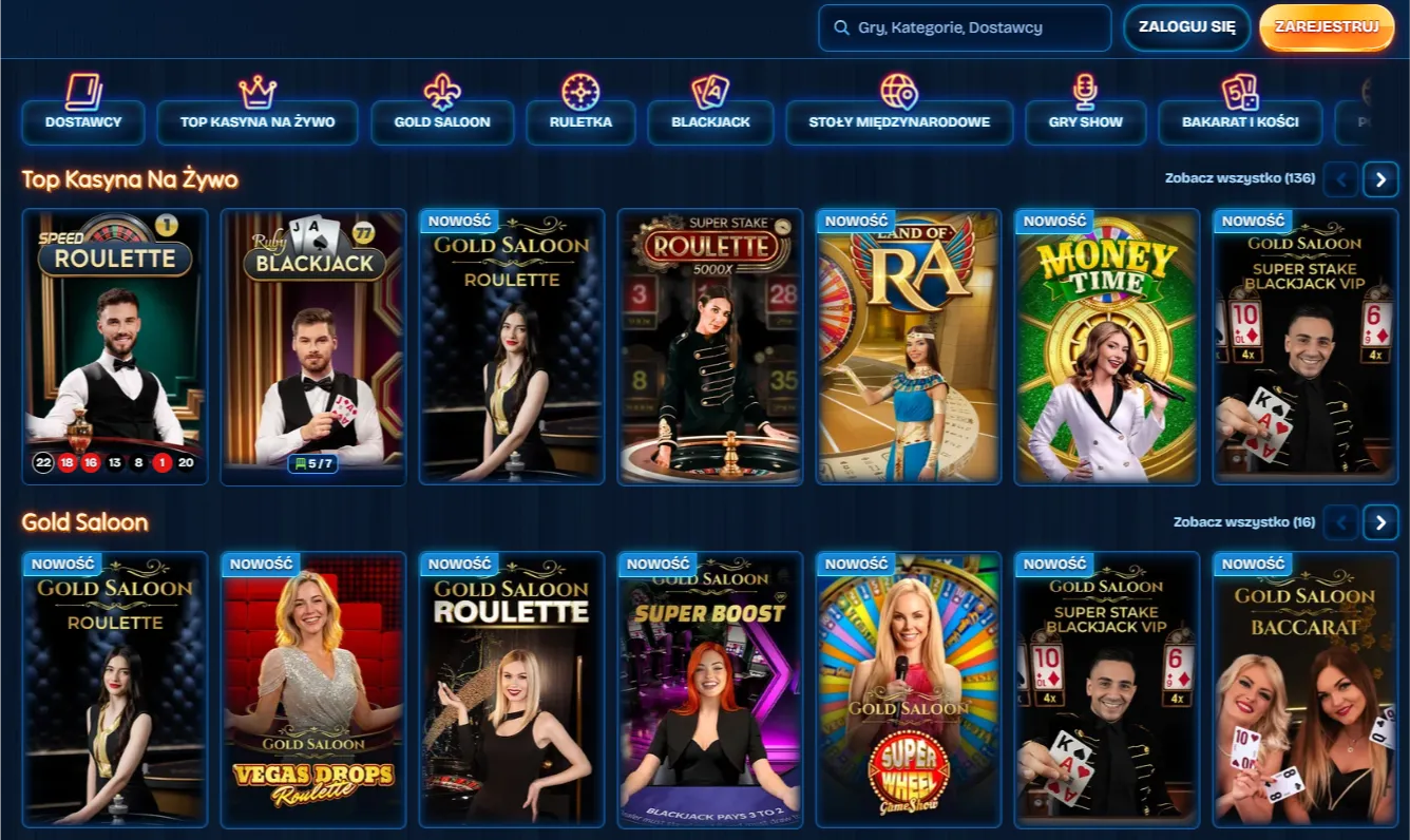 Kasyno online — gry stołowe blackjack i ruletka